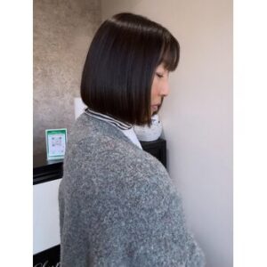 美シルエットボブ【加藤】 | ALIA（アリア）小豆餅店 Life with hairstyles "体験"を豊かに彩る美容室 - 全席半個室×マンツーマン施術 浜松市中央区小豆餅 アイラッシュ（待マツク・まつパー）・ネイルも展開